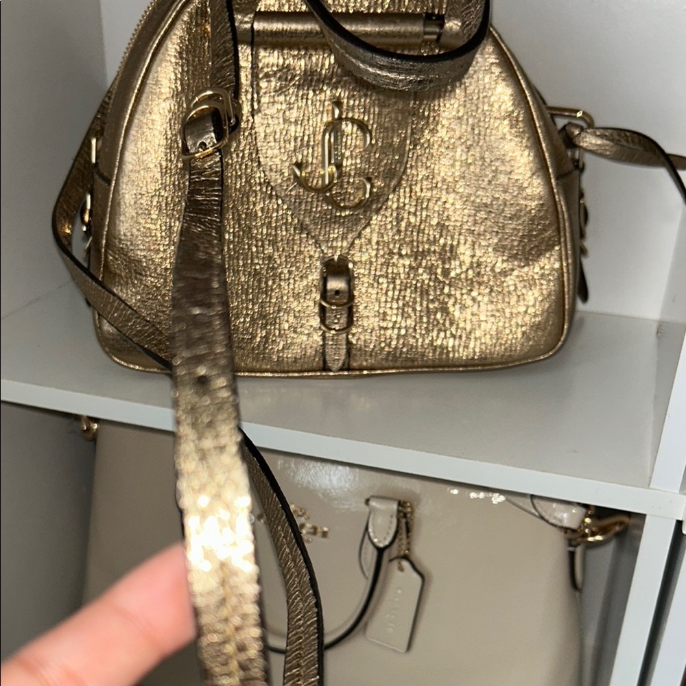 Jimmy Choo Gold Metallic Bag - Picture 5 of 5